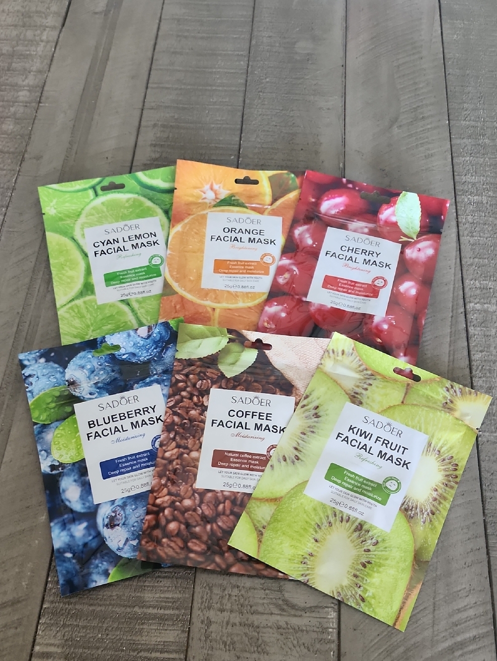 NWT Sadoer 6 Pack Face Mask Bundle